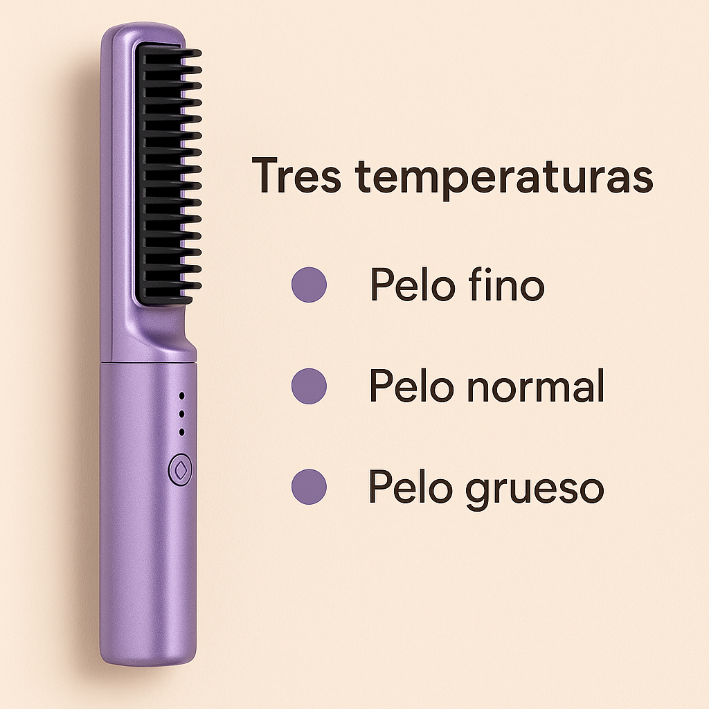 Tres temperaturas: para pelo fino, normal y grueso
